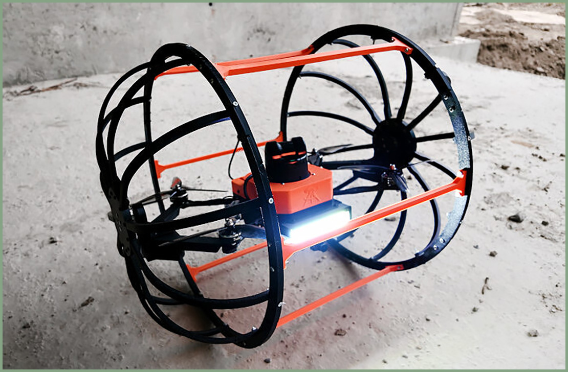 Инспекционный дрон «Квадрига» — дрон который катится.