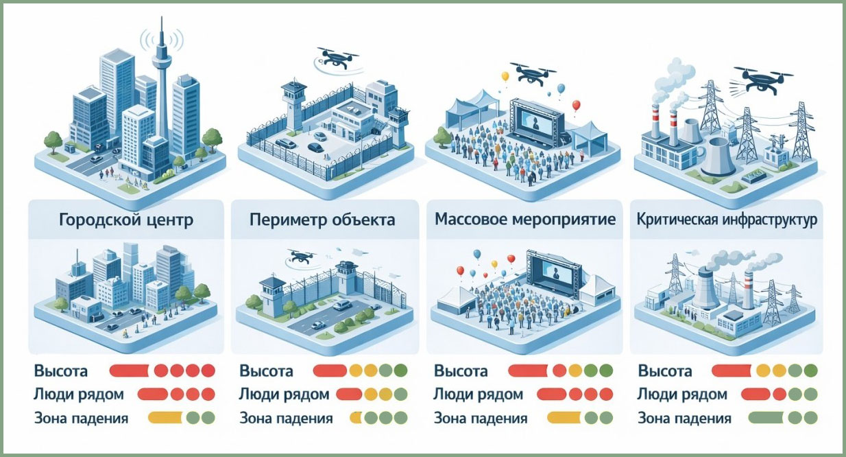 выбор метода борьбы с беспилотниками